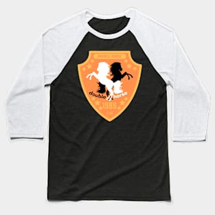 Double Horse Logo Orange - H O R S E W H I T E Essential summer vintage Baseball T-Shirt